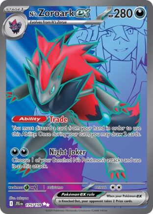 N&#39;s Zoroark ex - Ultra Rare - Journey Together - 175