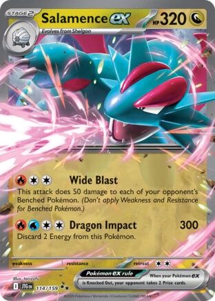 Salamence ex - Double Rare - Journey Together - 114