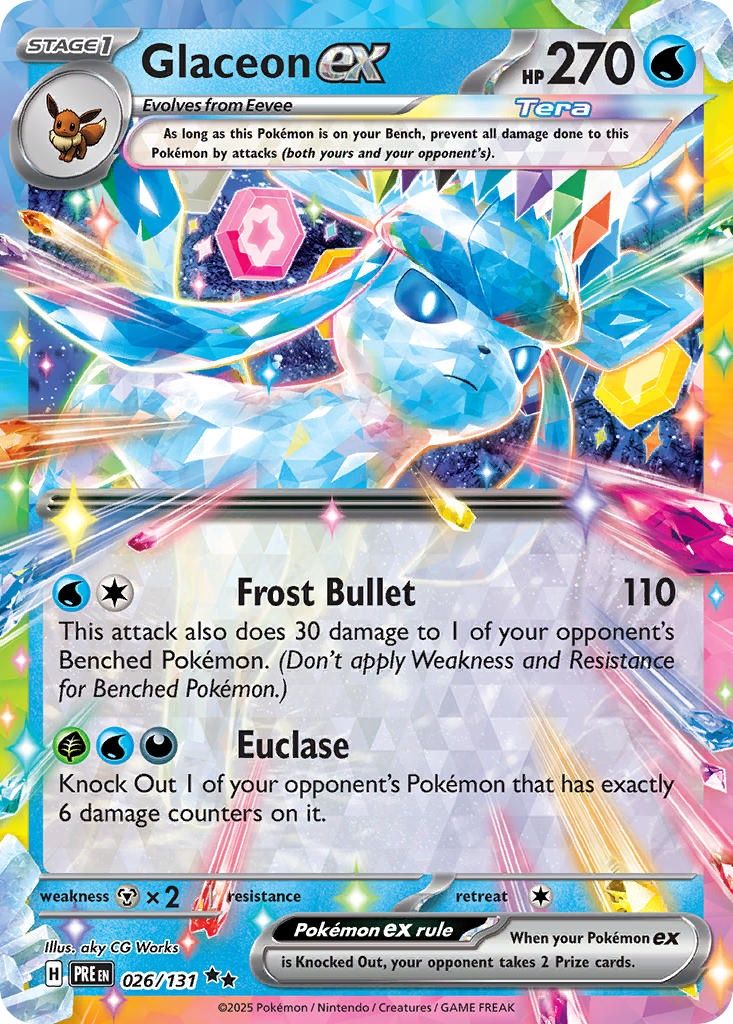 Glaceon ex - Double Rare - Prismatic Evolutions - 26, Rarity: Double Rare
