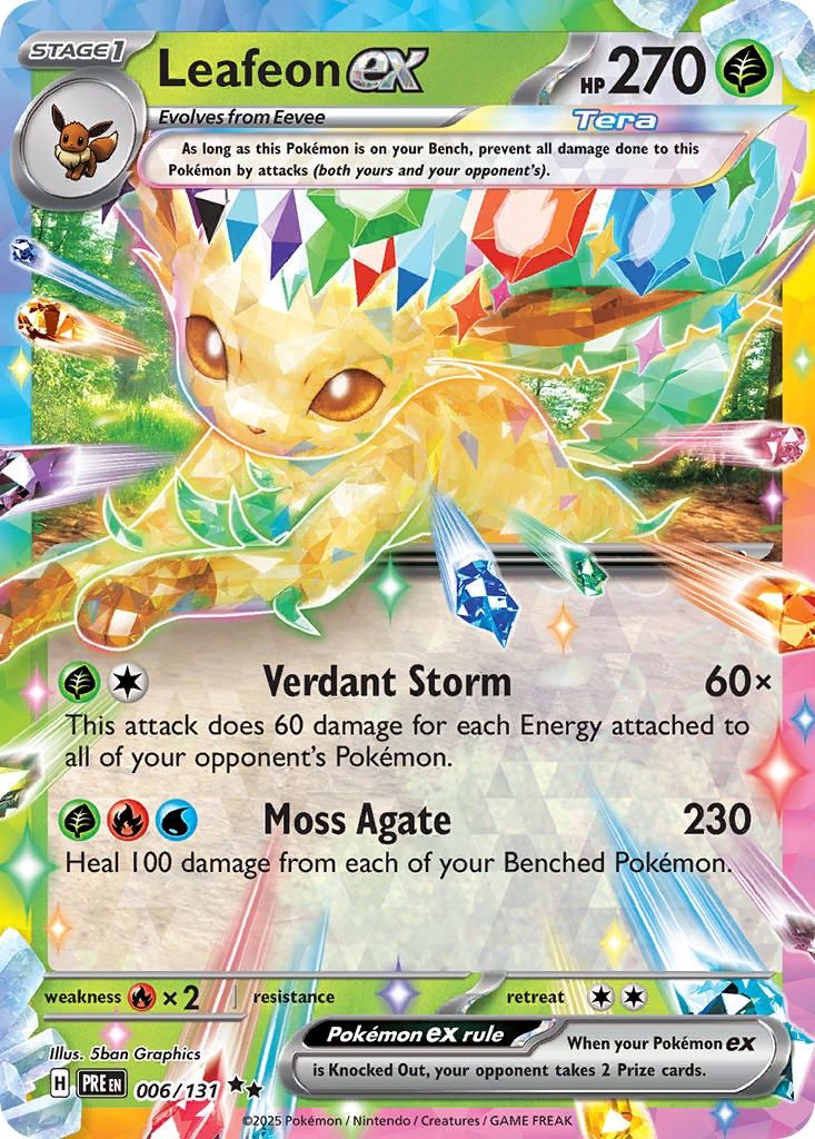 Leafeon ex - Double Rare - Prismatic Evolutions - 6, Rarity: Double Rare