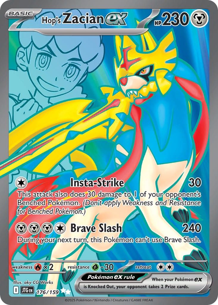 Hop&#39;s Zacian ex - Ultra Rare - Journey Together - 176