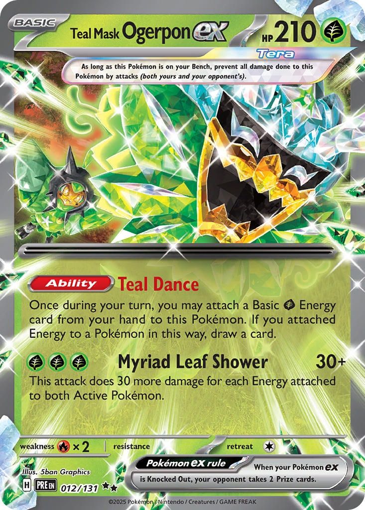 Teal Mask Ogerpon ex - Double Rare - Prismatic Evolutions - 12