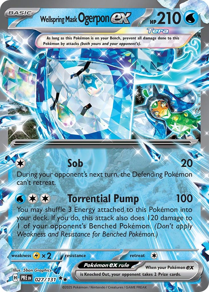 Wellspring Mask Ogerpon ex - Double Rare - Prismatic Evolutions - 27
