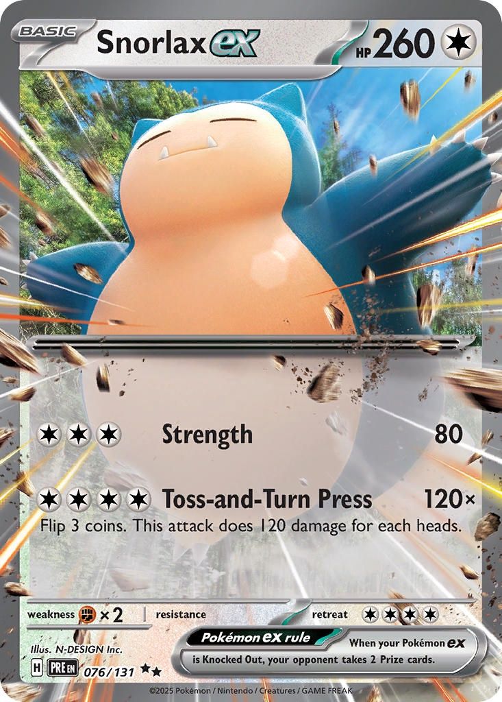 Snorlax ex - Double Rare - Prismatic Evolutions - 76