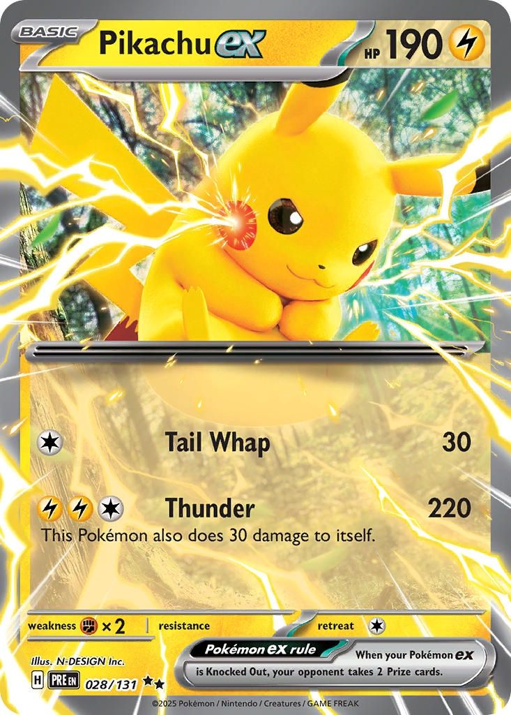 Pikachu ex - Double Rare - Prismatic Evolutions - 28