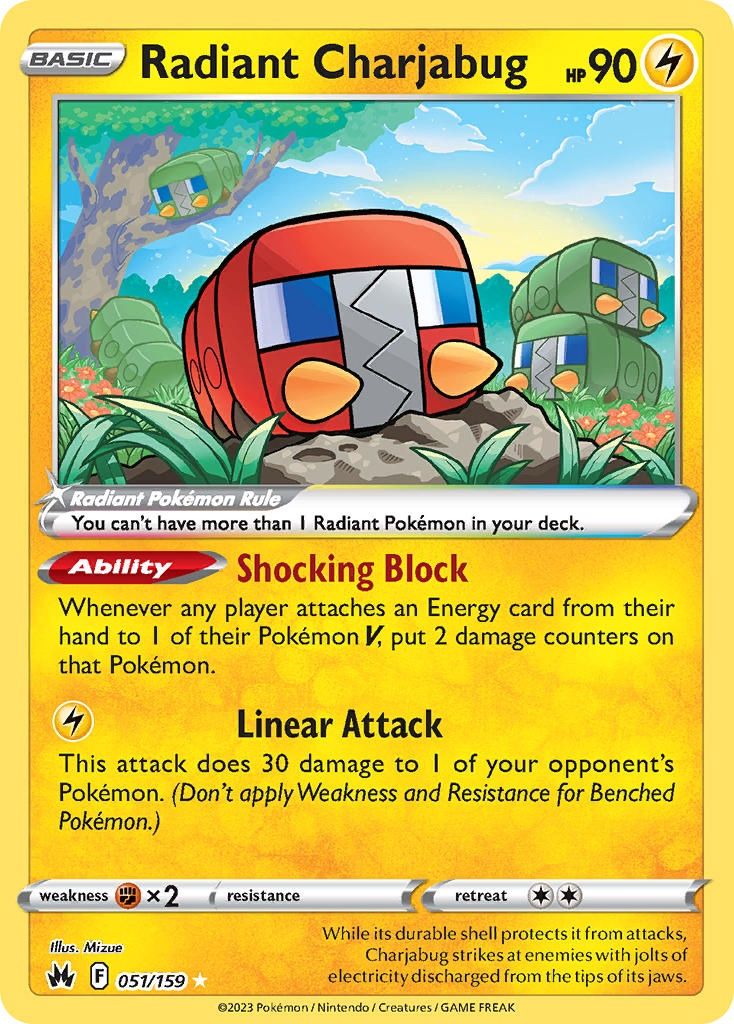 Radiant Charjabug - Ultra Rare - Crown Zenith - 51