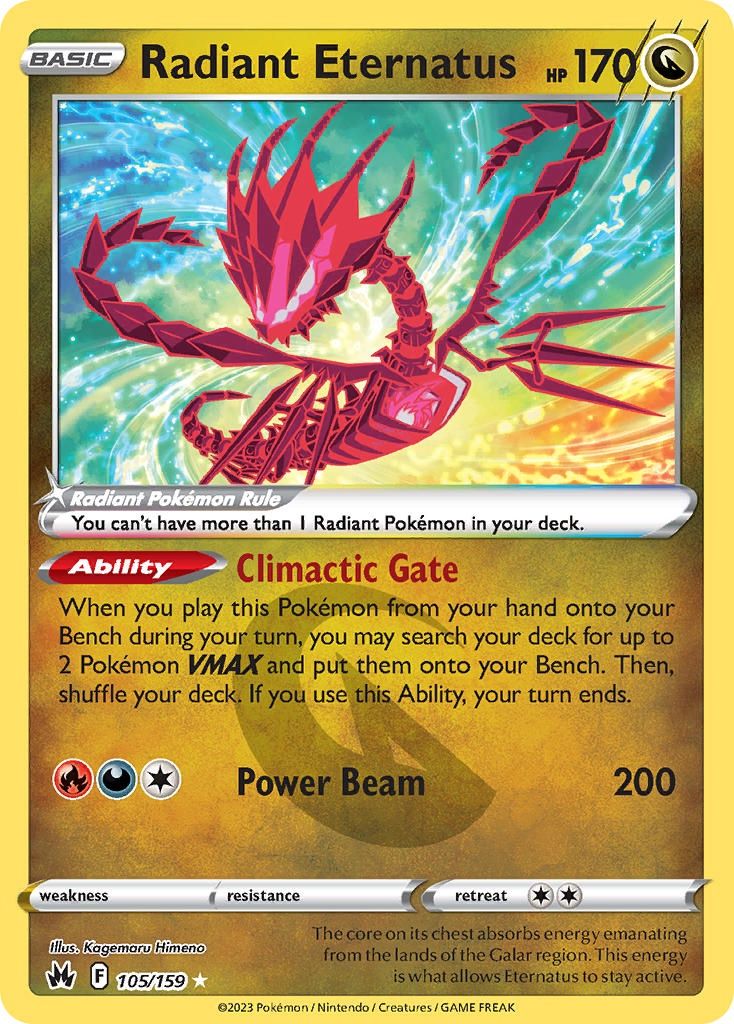 Radiant Eternatus - Ultra Rare - Crown Zenith - 105