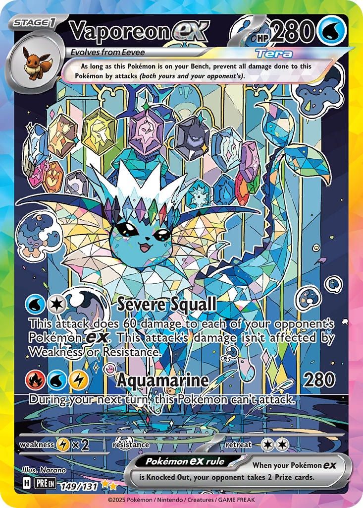 Vaporeon ex - Special Illustration Rare - Prismatic Evolutions - 149