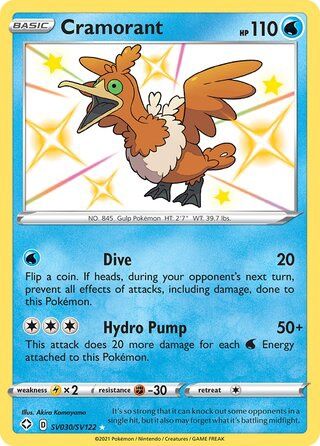 Cramorant - Secret Rare - Shining Fates - SV30