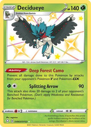 Decidueye - Secret Rare - Shining Fates - SV3