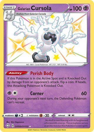 Galarian Cursola - Secret Rare - Shining Fates - SV50