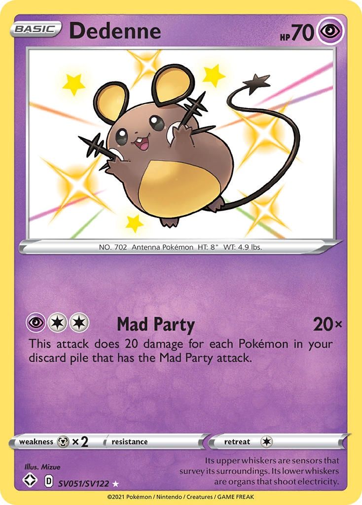 Dedenne - Secret Rare - Shining Fates - SV51