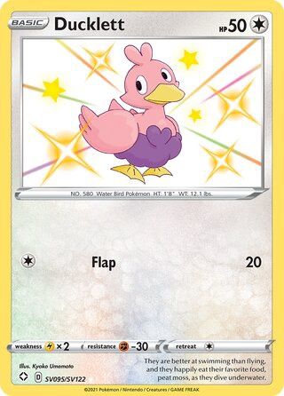 Ducklett - Secret Rare - Shining Fates - SV95