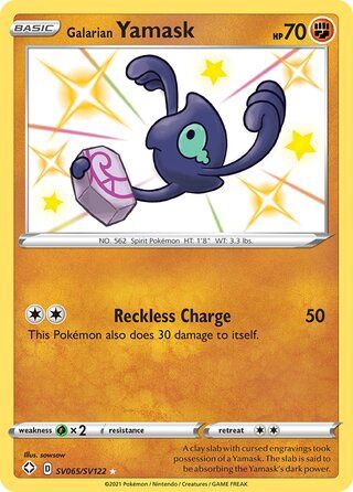 Galarian Yamask - Secret Rare - Shining Fates - SV65