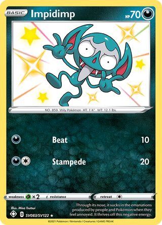 Impidimp - Secret Rare - Shining Fates - SV83