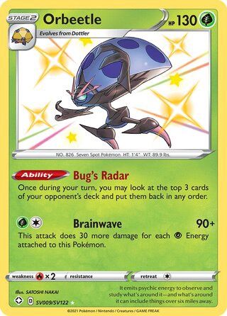 Orbeetle - Secret Rare - Shining Fates - SV9