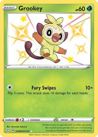 Grookey - Secret Rare - Shining Fates - SV4