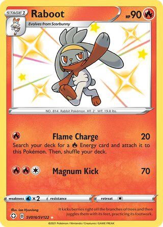 Raboot - Secret Rare - Shining Fates - SV16