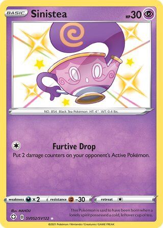 Sinistea - Secret Rare - Shining Fates - SV52