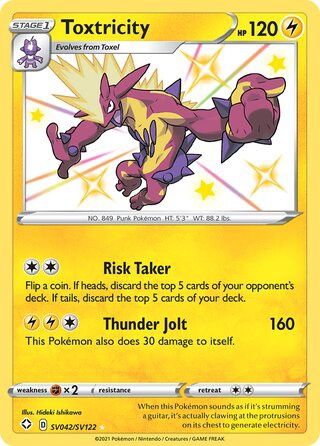 Toxtricity - Secret Rare - Shining Fates - SV42