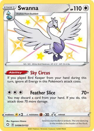 Swanna - Secret Rare - Shining Fates - SV96