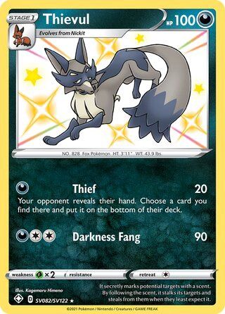 Thievul - Secret Rare - Shining Fates - SV82