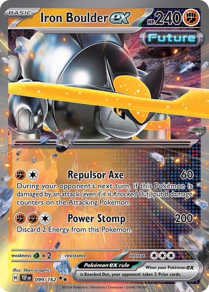 Iron Boulder ex - Double Rare - Temporal Forces - 99