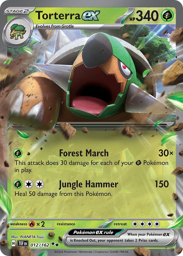 Torterra ex - Double Rare - Temporal Forces - 12