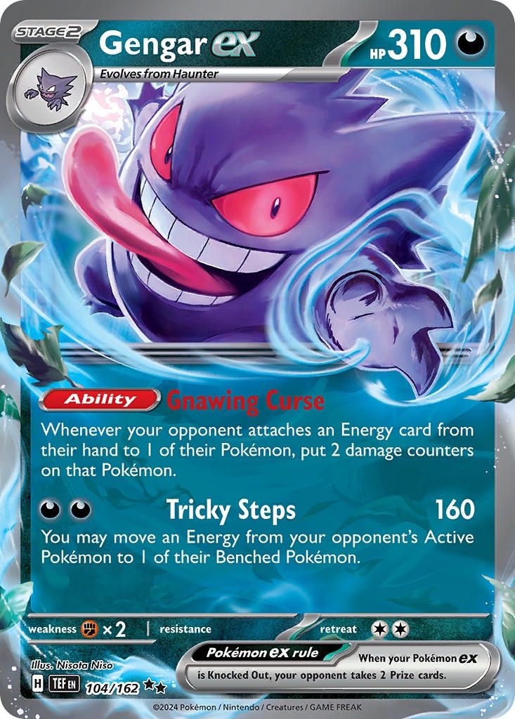 Gengar ex - Double Rare - Temporal Forces - 104