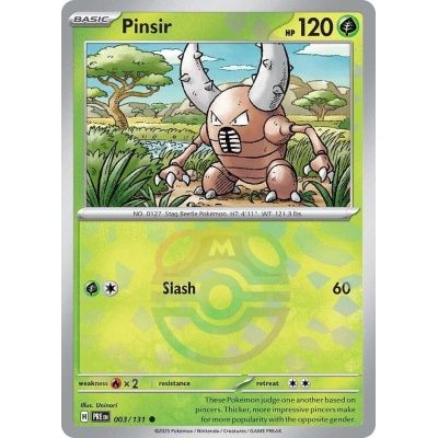Pinsir - Common - Prismatic Evolutions - 3, Rarity: Master Ball