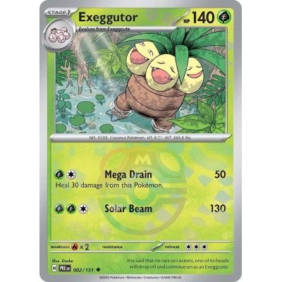 Exeggutor - Uncommon - Prismatic Evolutions - 2, Rarity: Master Ball