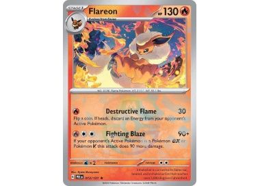 Flareon - Rare - Prismatic Evolutions - 13, Rarity: Master Ball