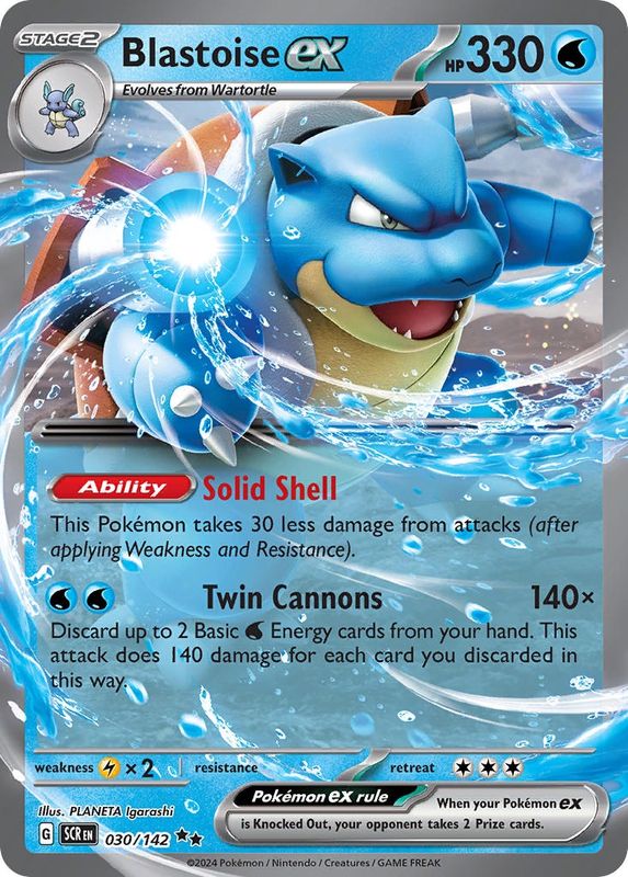 Blastoise ex - Double Rare - Stellar Crown - 30
