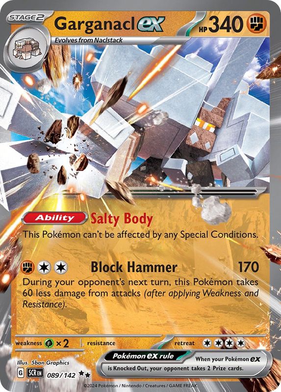 Garganacl ex - Double Rare - Stellar Crown - 89