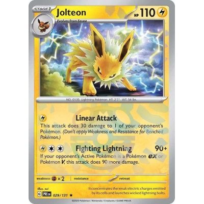 Jolteon - Rare - Prismatic Evolutions - 29, Rarity: Master Ball