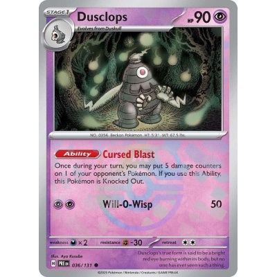Dusclops - Common - Prismatic Evolutions - 36, Rarity: Master Ball