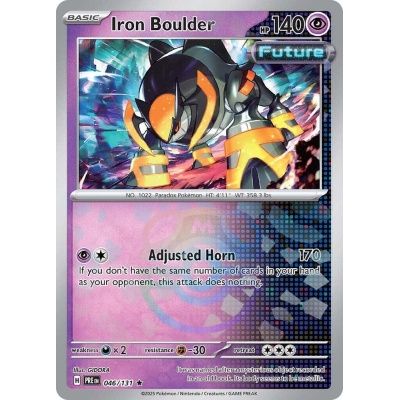 Iron Boulder - Rare - Prismatic Evolutions - 46, Rarity: Master Ball