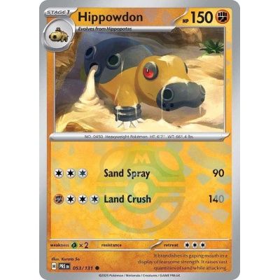 Hippowdon - Common - Prismatic Evolutions - 53, Rarity: Master Ball