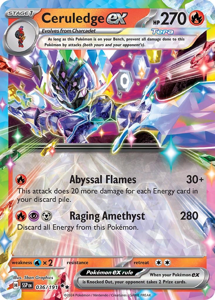 Ceruledge ex - Double Rare - Surging Sparks - 36