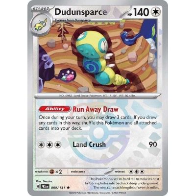 Dudunsparce - Rare - Prismatic Evolutions - 80, Rarity: Master Ball