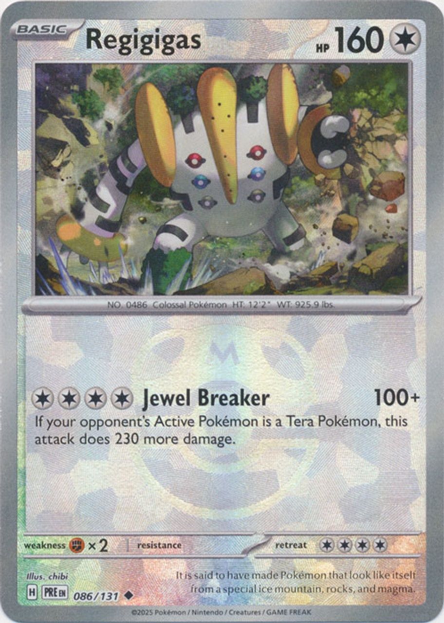 Regigigas - Uncommon - Prismatic Evolutions - 86, Rarity: Master Ball