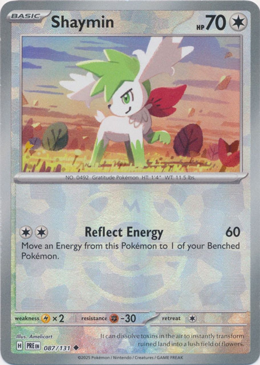 Shaymin - Uncommon - Prismatic Evolutions - 87, Rarity: Master Ball