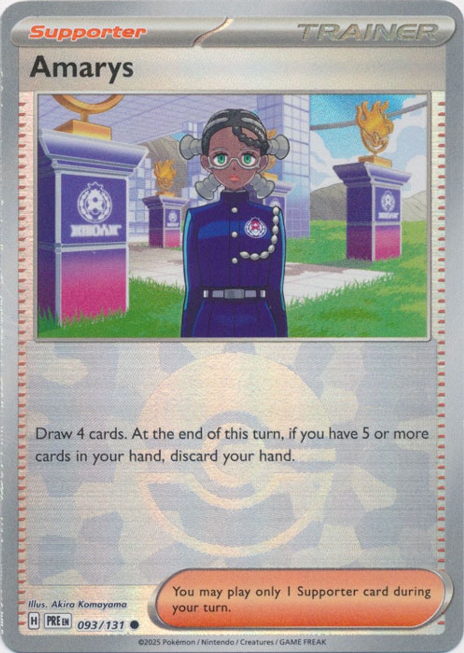 Amarys - Common - Prismatic Evolutions - 93, Rarity: Poke Ball
