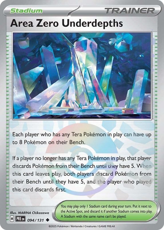 Area Zero Underdepths - Uncommon - Prismatic Evolutions - 94