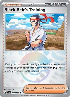 Black Belt&#39;s Training - Common - Prismatic Evolutions - 99, Rarity: Poke Ball