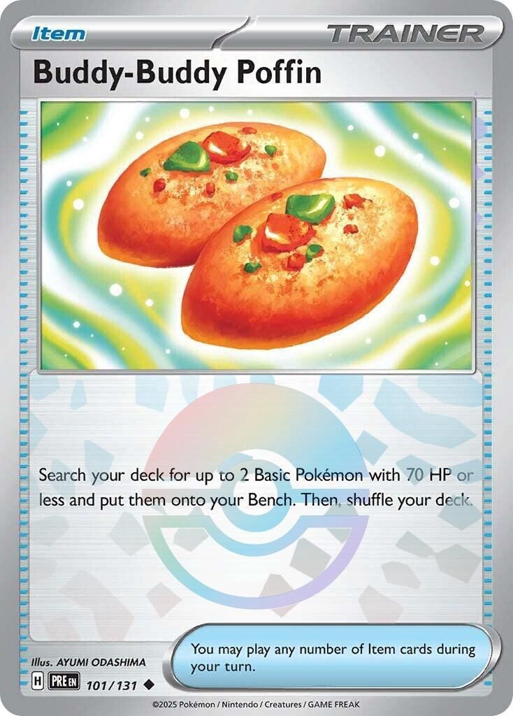 Buddy-Buddy Poffin - Uncommon - Prismatic Evolutions - 101, Rarity: Poke Ball