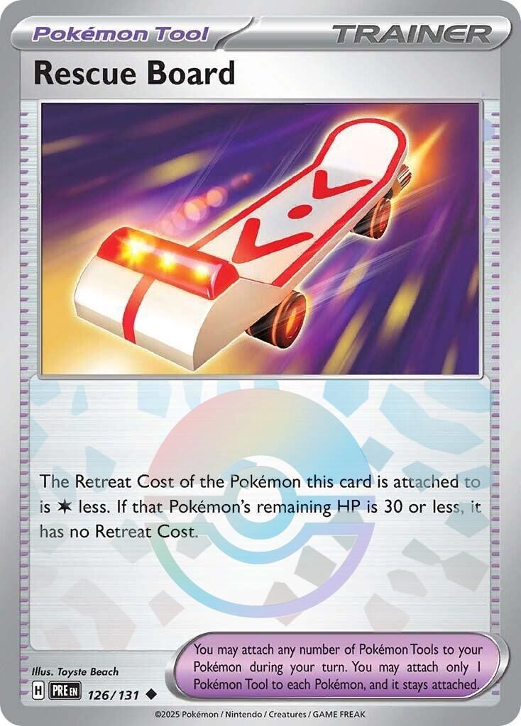 Rescue Board - Uncommon - Prismatic Evolutions - 126, Rarity: Poke Ball