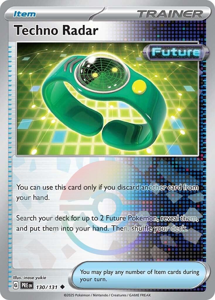 Techno Radar - Uncommon - Prismatic Evolutions - 130, Rarity: Poke Ball