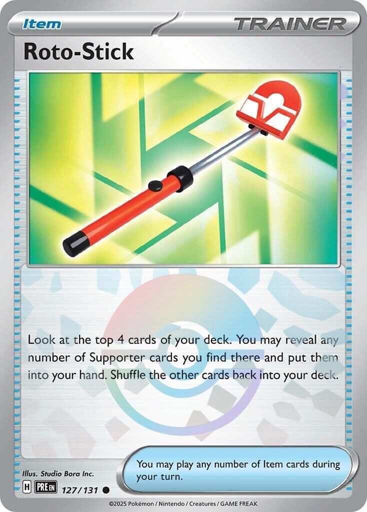 Roto-Stick - Common - Prismatic Evolutions - 127, Rarity: Poke Ball