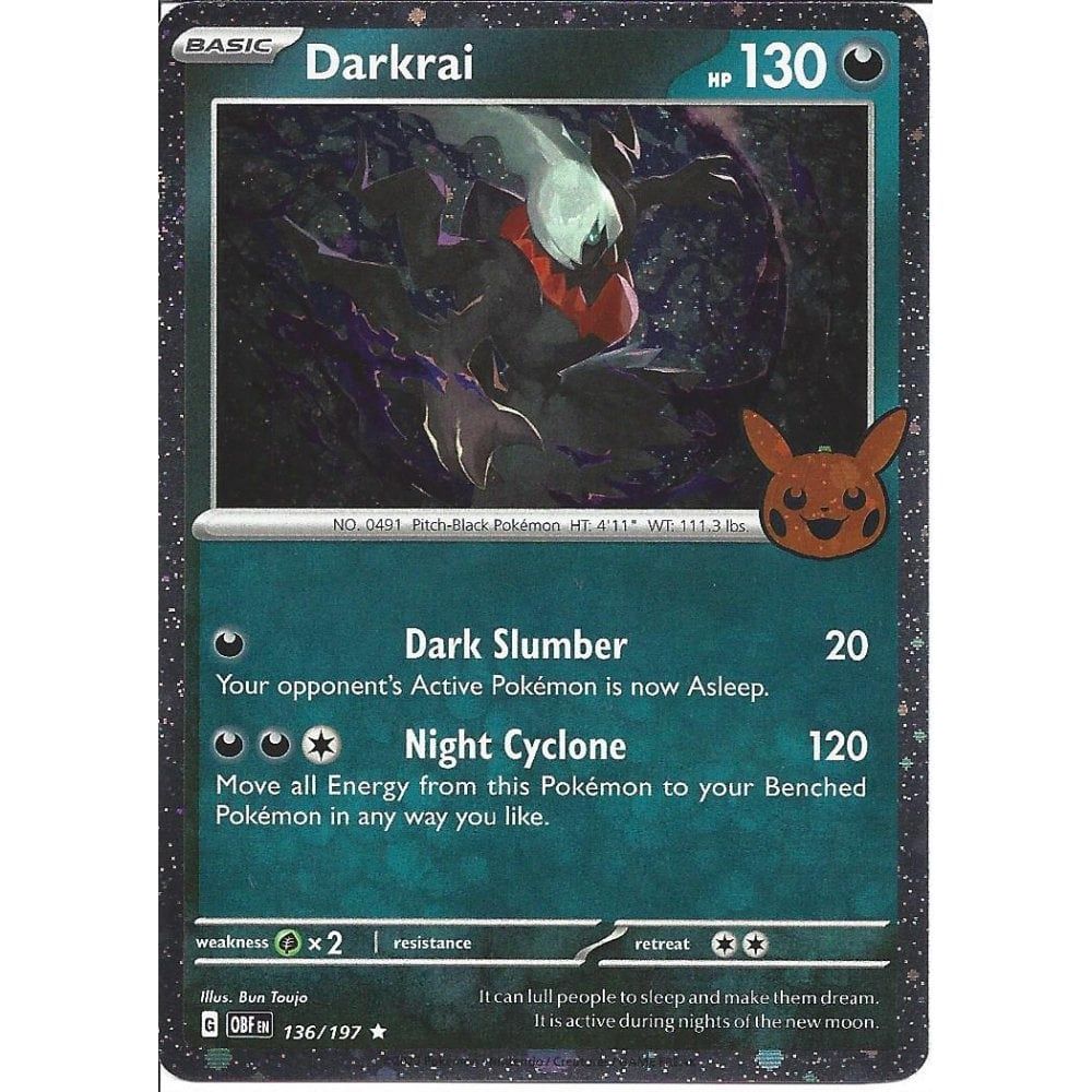 Darkrai - Rare - Obsidian Flames - 136